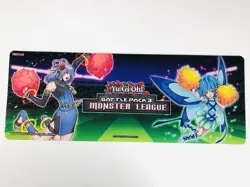 YUGIOH BATTLE PACK 3 MONSTER LEAGUE CHEER GIRL HALF MAT PLAYMAT! - Image 1