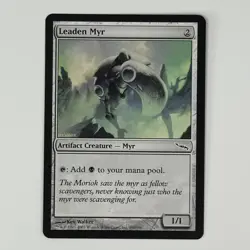 Leaden Myr 191 NM Normal C Mirrodin MTG - Image 1