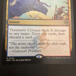 Traumatic Critique Secrets of Strixhaven ; MTG - Image 4