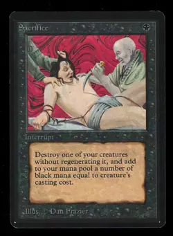 Magic the Gathering Beta Sacrifice Interrupt Higher Grade Uncommon MTG Limited - Image 1