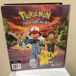 Vintage 90’s1999 Pokemon Pikachu Ash Gotta Catch ‘em All! 3 Ring Folder Binder - Image 2