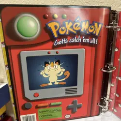Vintage 90’s1999 Pokemon Pikachu Ash Gotta Catch ‘em All! 3 Ring Folder Binder - Image 4