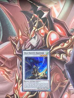 YUGIOH TCG OLD ENTITY HASTORR CT12-EN005 SUPER LIMITED EDITION NM - Image 1