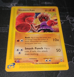 Pokemon TCG NM Hitmonchan 81/147 Aquapolis Regular Common e-Reader - Image 3