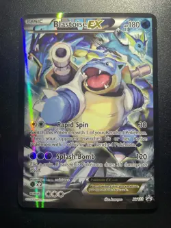 Pokemon TCG Blastoise EX XY122 Black Star Promo Holo Full Art Generations LP - Image 1
