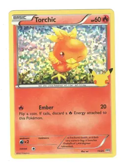 2021 Pokemon Card Torchic 11/25 HOLO McDonalds 25th Anniversary Promo NM - Image 1