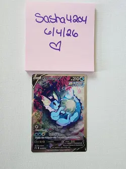 Pokemon TCG Vaporeon V Swsh181 Black Star Promo Mint - Image 1