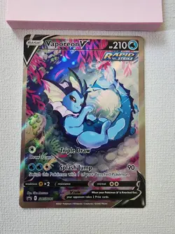 Pokemon TCG Vaporeon V Swsh181 Black Star Promo Mint - Image 3