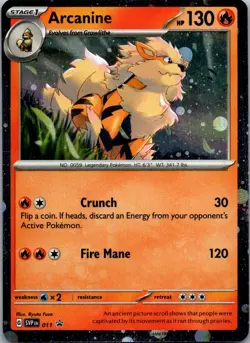 Arcanine 011 Holo Promo Scarlet & Violet Promo Pokemon Near Mint - Image 1