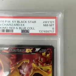 PSA 8 2016 POKEMON CHARIZARD EX XY BLACK STAR PROMOS HOLO PROMO XY121 NEW CERT - Image 2