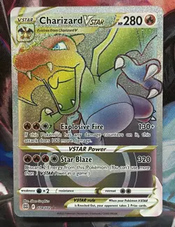 The Pokemon Company Charizard VSTAR 174/172 Brilliant Stars Secret Rare Holo - Image 1