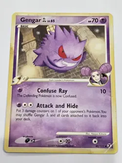 Pokemon TCG Rising Rivals Gengar GL 40/111 Non-Holo Rare USED /WEAR - Image 1