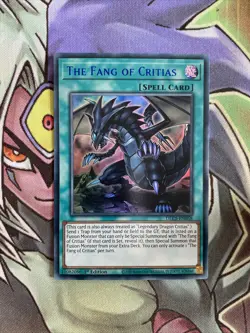 DLCS-EN058 The Fang Of Critias Blue Ultra Rare 1st Edition NM Yugioh Card - Image 1
