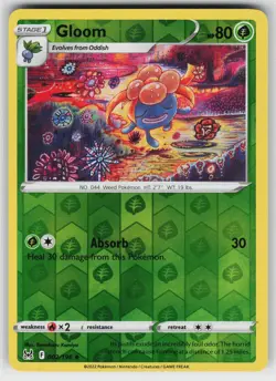Gloom 002 Reverse Holo 196 UC Lost Origin Pokemon Lightly Played - Image 1