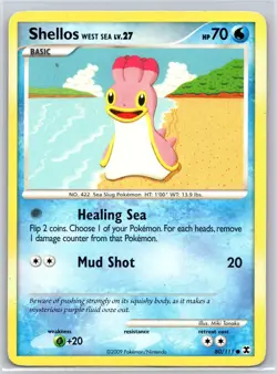 Shellos West Sea 80/111 C Rising Rivals HP Pokemon - Image 1