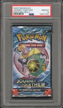 Pokemon S&V Journey Together Iono’s Bellibolt Booster Pack Art PSA 10 Gem Mint - Image 1