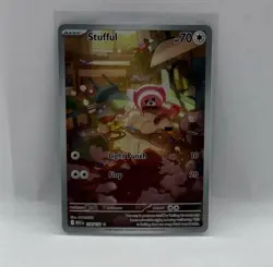 Stufful Full Art IR 154/132 Me01: Mega Evolution Holo POKEMON NEAR MINT - Image 1