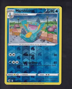 Marshtomp 063/264 Uncommon Fusion Strike Pokemon Reverse Holo Near Mint - Image 1