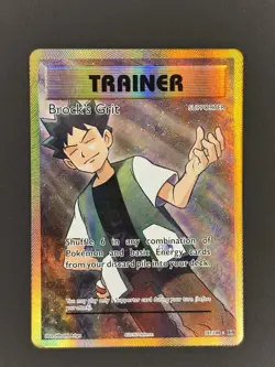 Pokemon TCG Brock's Grit 107/108 Evolutions Ultra Rare Full Art Holo English - Image 2
