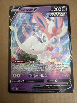 Pokemon TCG Sylveon V 74/203 Ultra Rare Evolving Skies - Image 1