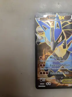 Lucario EX Full Art Ultra Rare 108/111 XY Furious Fists Pokemon Card LP - Image 3