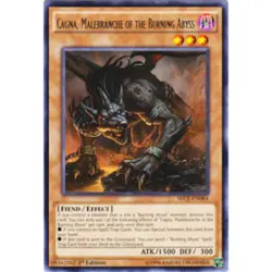 Cagna, Malebranche of the Burning Abyss - SECE-EN084 - Rare - 1st Edition - Ligh - Image 1