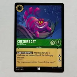 Cheshire Cat 71/204 Disney Lorcana The First Chapter Regular Uncommon Card NM - Image 1