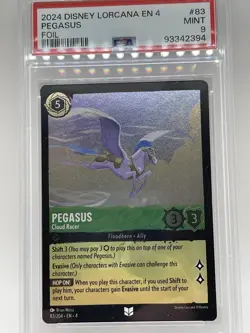 Pegasus - Cloud Racer Foil PSA 9 MINT 83/204 Disney Lorcana EN 4 Ursula's Return - Image 1