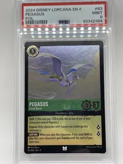 Pegasus - Cloud Racer Foil PSA 9 MINT 83/204 Disney Lorcana EN 4 Ursula's Return - Image 2