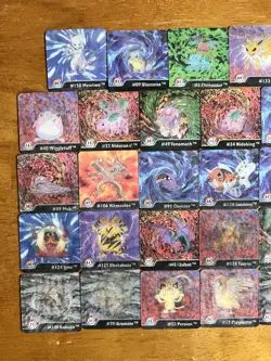 Pokemon Series 1 Artbox Action Flipz Lot of 34 Cards - 1999 - Image 2