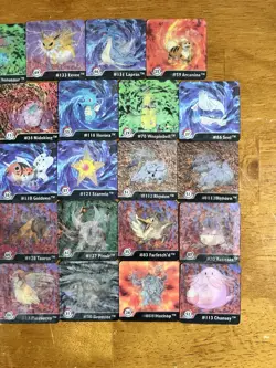 Pokemon Series 1 Artbox Action Flipz Lot of 34 Cards - 1999 - Image 3
