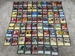Lot 76 Duel Masters Trading Cards Mixed Civilizations Creatures Spells Vintage - Image 1