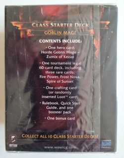 WoW TCG Goblin Mage Class Starter Deck sealed 61 game cards booster pack loot - Image 2
