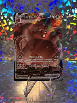 Pokemon Trading Card Game Fusion Strike Greedent VMAX Ultra Rare 218/164 - Image 1