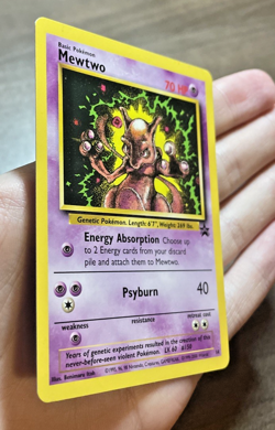 Mewtwo 14 Black Star Promo Pokemon Card WOTC - NM - Image 2