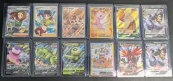 Lot Of 12 Pokemon Full Art Cards Mew Ex 205/165 (Non Metal) And Mr. Mime 179/165 - Image 1