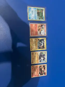 2006-2010 pokemon 5 card lot Holo and Reverse Holo Conditions vary HP-LP - Image 1