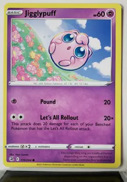 Jigglypuff 110/264 - NM / M - Fusion Strike Pokemon Card $2 Flat Shipping - Image 1