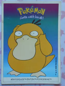 PSYKOKWAK / PSYDUCK #54 - DUNKIN BOOMER 2000 - CARTE POKEMON - BON ETAT - Image 1