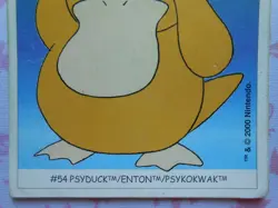 PSYKOKWAK / PSYDUCK #54 - DUNKIN BOOMER 2000 - CARTE POKEMON - BON ETAT - Image 3