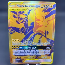 Pokemon TCG Pikachu & Zekrom GX SM248 Tag Team Sun & Moon Promo NM Holo - Image 1