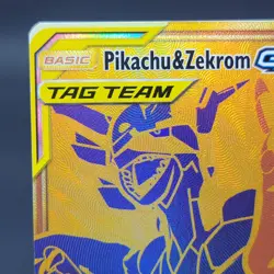 Pokemon TCG Pikachu & Zekrom GX SM248 Tag Team Sun & Moon Promo NM Holo - Image 3