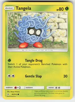 Tangela 16/214 Common Unbroken Bonds Pokemon Near Mint - Image 1