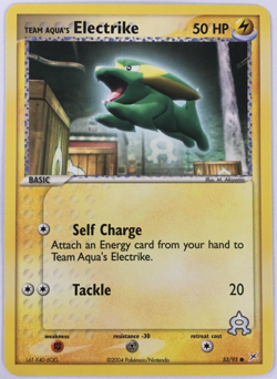 POKEMON TEAM AQUA'S ELECTRIKE 53/95 EX TEAM MAGMA VS TEAM AQUA COMMON NEAR MINT - Image 1