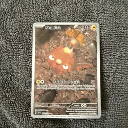 Pokemon Stunfisk 202/191 Illustration Rare SV08: Surging Sparks Full Art Holo NM - Image 1