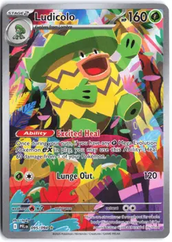 Ludicolo 095/094 Illustration Rare Phantasmal Flames Pokemon NM - Image 1