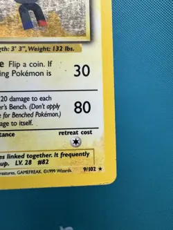 Pokemon TCG Magneton 9/130 Holo Rare Base Set - Image 5