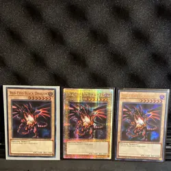 Yu-Gi-Oh Red-Eyes Black Dragon LC01-EN006 Secret Rare + Ultra Rare X2 (NM) - Image 1