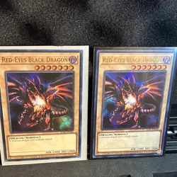 Yu-Gi-Oh Red-Eyes Black Dragon LC01-EN006 Secret Rare + Ultra Rare X2 (NM) - Image 3