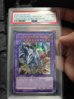 2018 YU-GI-OH! LEGEND COLL KAIBA MEGA PACK BLUE-EYES TWIN BURST DRAGON PSA 7 - Image 3